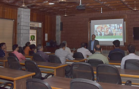 Mr. Sai Krishna Rao, General Manager-Education & Training, Schneider Electric addressed the faculty