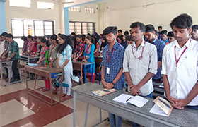 Students and staff pay their respects to the martyrs on Martyr’s Day