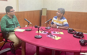 MBA Faculty gives a Motivational Talk in All India Radio AIR Akashvani 100.3 FM in Mangalore