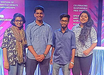 Two teams from Sahyadri qualify for the Semifinals of Verbattle Karnataka 2017