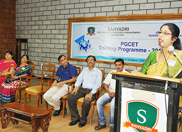 PGCET Training Programme organized by Department of Business Administration