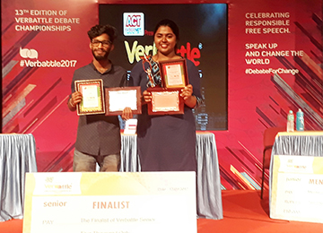 Sahyadri students win Second Place at Verbattle Karnataka 2017