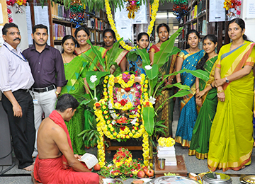 Sharada Pooja in the Central Library 