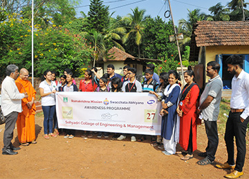 Swachata Sankalp - Door- to –door awareness program on Cleanliness by Students and Staff of Sahyadri