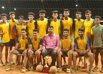 Sahyadri Boys Volleyball Team Runners in VTU Inter-collegiate Tournament