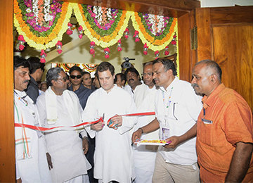 Dream initiative of “Congress Bhavan” at Shimoga of Sahyadri Chairman, Mr. Manjunath Bhandary realized 
