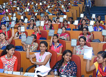 Sahyadri Faculty & Students volunteer at “Chetana” Programme, Infosys Campus, Mangaluru