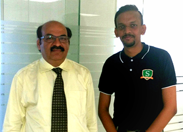  Dean-Branding & Promotion meets the Director of NISM, Mumbai to set up “Centre of Financial Studies” at the MBA Department