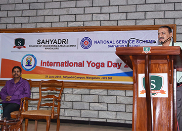 Commemoration of International Day of Yoga at Sahyadri