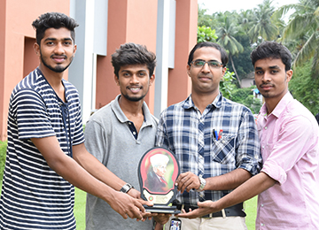 Sahyadrians secure 2nd place at the state level VTU Project Competition Civil Engineering Department 