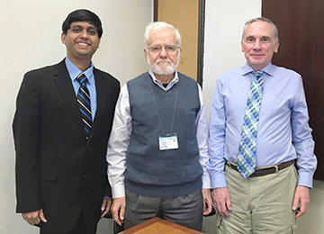  Dr. Steven L. Fernandes interacts with Dr. Garan and Dr. Ciaccio, Columbia University, USA 