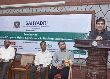  One day workshop on “Intellectual Property Rights: Significance in Business and Research”