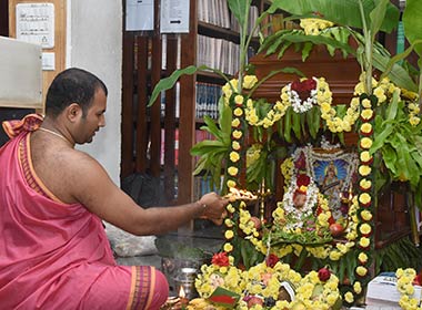 Sharada Pooja in the Central Library