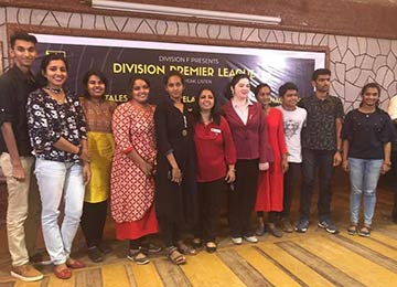 Members of Sahyadri Toastmasters club participate in the Division Premier League Championship of Public speaking