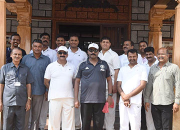 Friendly Cricket Match between Police Commissioner Mangalore XI and Superintendent of Police, Mangalore (SP) XI held at Sahyadri 