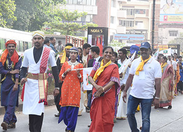  Sahyadrians participate in Karavali Utsava Inaugural Procession 