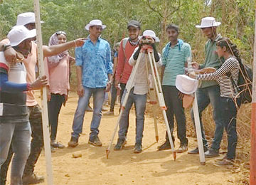  Extensive Survey Camp for the pre final year Civil Engineering students 
