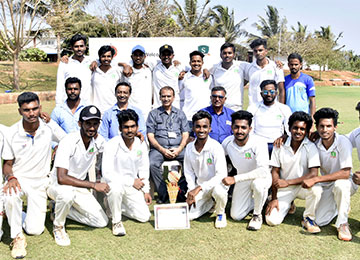  Boys Cricket Team wins Runners-Up Trophy in VTU Mangaluru Zone Inter-Collegiate Cricket Tournament 