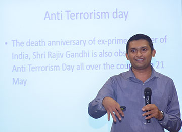 Sahyadri organizes a talk on “Combating Terrorism - Role of Youth” in commemoration of World Anti-Terrorism Day