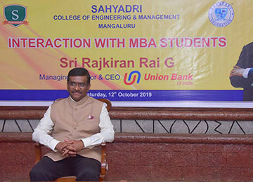  ‘Passion, Humility & Continuous Learning - Key Competencies that made me a CEO’ says The Managing Director & CEO of Union Bank of India while addressing the Sahyadri MBA Students 