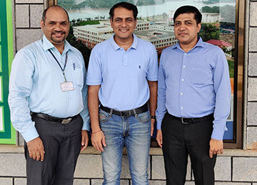 CEO, Customer Engagement Office KVP Business Solutions, visits Sahyadri