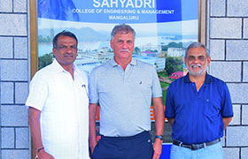 A Two-Member Team from Karnataka State Cricket Association (KSCA) visited Sahyadri