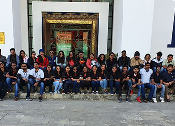A 33-Member MBA Team at Bhutan for Industry-Academia Connect 