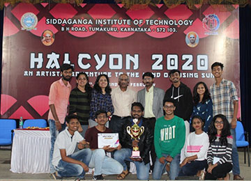 Sahyadri Art & Cultural Cell wins Overall Championship in ‘Halcyon-2020’, the State Level Summer Fest at Siddaganga Institute of Technology, Tumkur