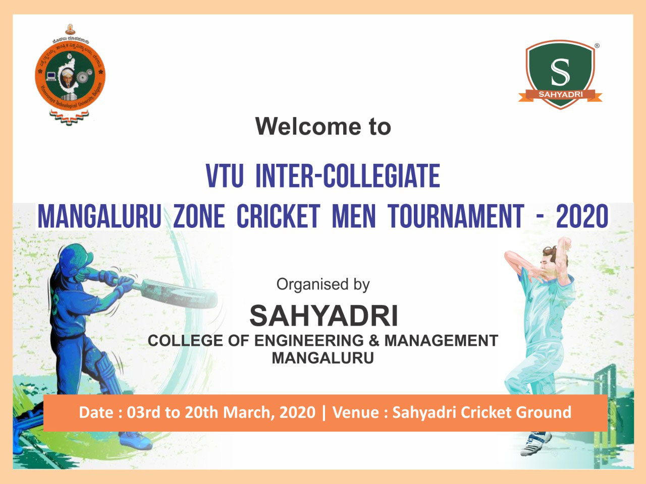 VTU Inter-collegiate Mangaluru Zone Cricket Mens’ Tournament