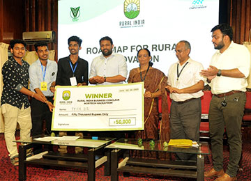 Sahyadrians win at Rural India Business Conclave and Agritech Hackathon organized by ICAR-CPCRI, Kasargod, Kerala