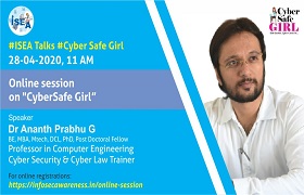 ISEA lecture on Cyber Safety by Dr. Ananth Prabhu G