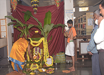 Sharada Pooja was held in the Campus as a part of Navarathri Celebrations