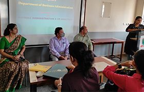 Certificate Course on “Payroll Administration & HR Analytics” introduced for MBA-HR Students