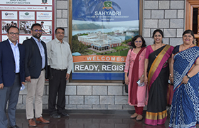 Dean-WeSchool (Welingkar Education), Bangalore Campus and Team, visits Sahyadri