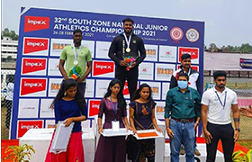 ECE Student achieves at the South Zone National Junior Athletics Championship in Kerala