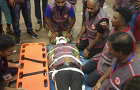 AAO and Student Counsellor participate in a Three-Day State Disaster Response Team Training organized by Indian Red Cross Society