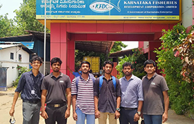 Faculty and Students of Dept.  Of Mechanical Engineering visit KFDC Ltd, Mangaluru