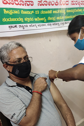 Principal receives the 2nd and final dose of COVID-19 vaccination  