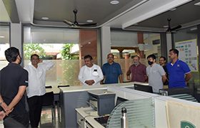 Former Home Minister of Karnataka and President of BLDEA and BLDE University - Dr. M B Patil visited Sahyadri 