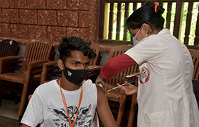 Free COVID Vaccination drive for Staff and Students at Sahyadri 