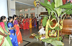 Sharada Pooja held at Sahyadri Central Library