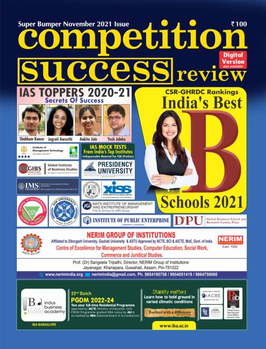 Sahyadri, Ranks in the ‘Top B-School of Excellence in India 2021’ in CSR Rankings