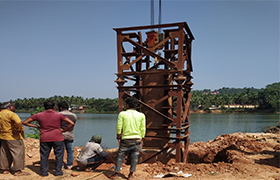 Final Year Civil Engineering Students witness Pile Testing at New Marvoor Bridge Site