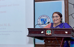 ECE Dept. organizes a Talk on "Personality Development and Stress Management"