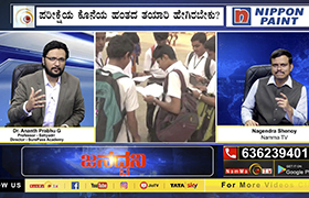 Dr. Prabhu participates in LIVE interaction on Namma TV with Class 10 and 12 students