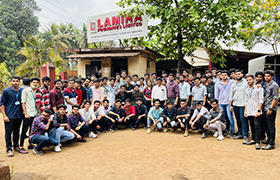 Dept. of Mechanical Engineering Students visited Lamina Foundry Limited, NITTE