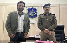 Dr Prabhu interacts with the Cyber Crime Department of Surat Range