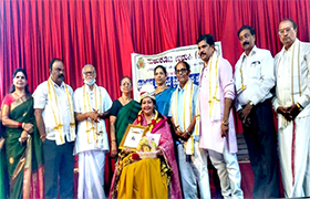 Faculty received prestigious Paniyaadi Award for Tulu novel