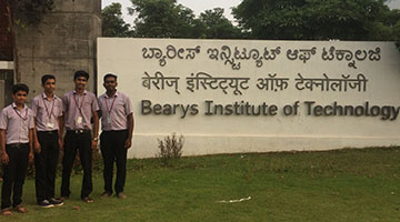 Sahyadrians win in a Robotic Event at Bearys Institute of Technology