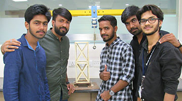 M.Tech Civil Engineering Students ranked third in model making at IIT, Bombay
